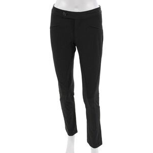 Raven Women Ankle Dress Pants Black Button Viscose Blend Size 24